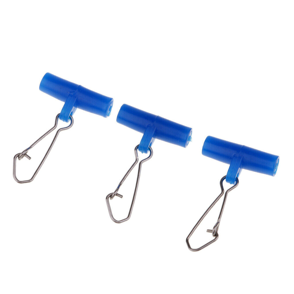 50Pcs High-strength Fishing Sinker Slide with Stainless Steel Snap Connector