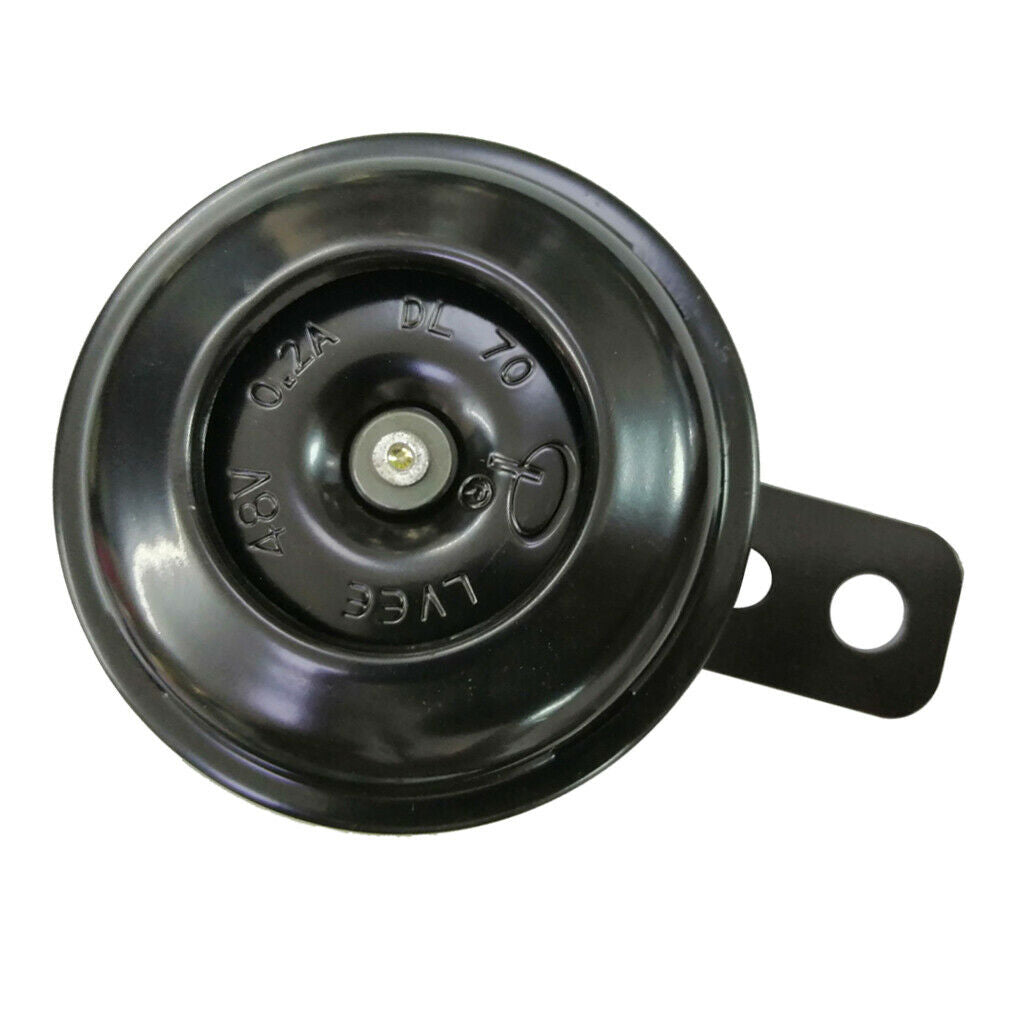 48V 0.2A Universal Super Loud Horn for Electric Bike Black Trumpet