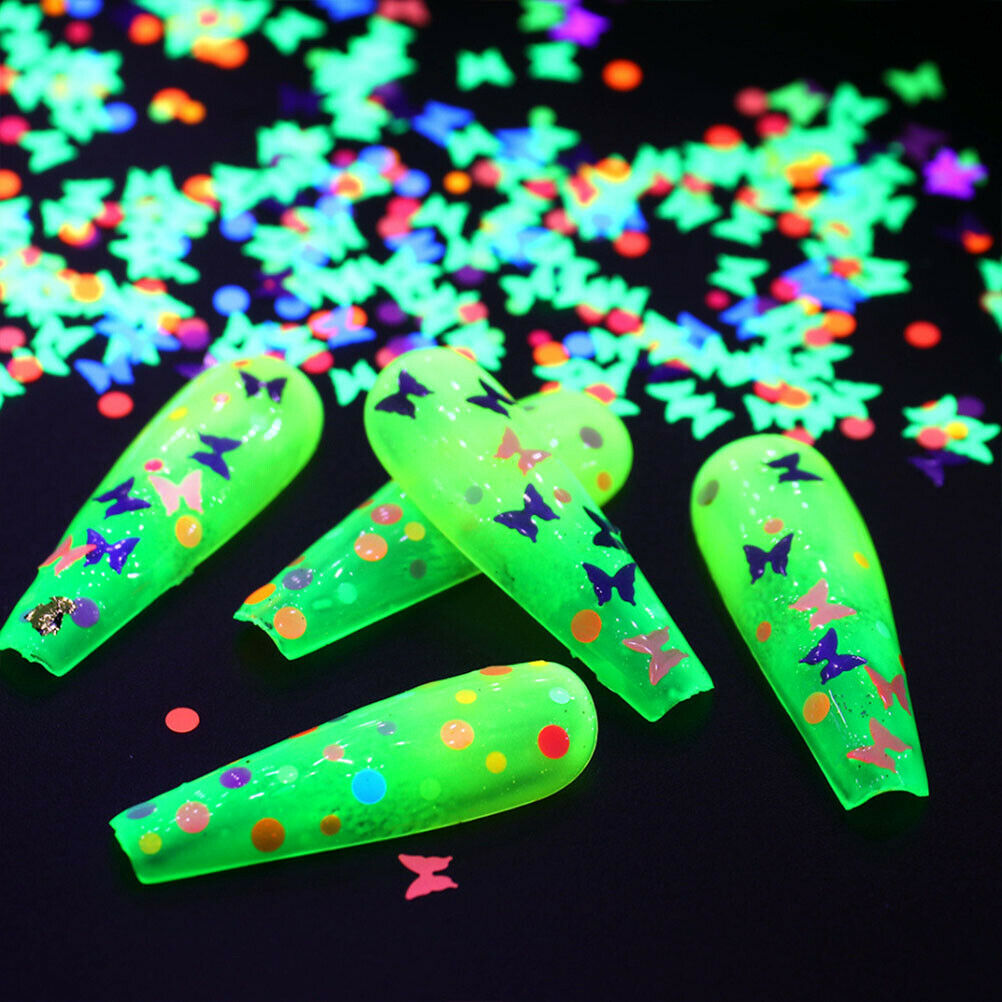12 Colors Butterfly DIY Color Nail Art Flakes Eye Makeup Sequins Nail Decoration