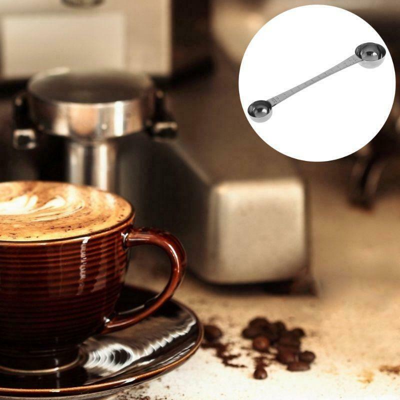 Stainless Steel Double Ends Measuring Spoon With Scale Coffee Scoop Tablespoon