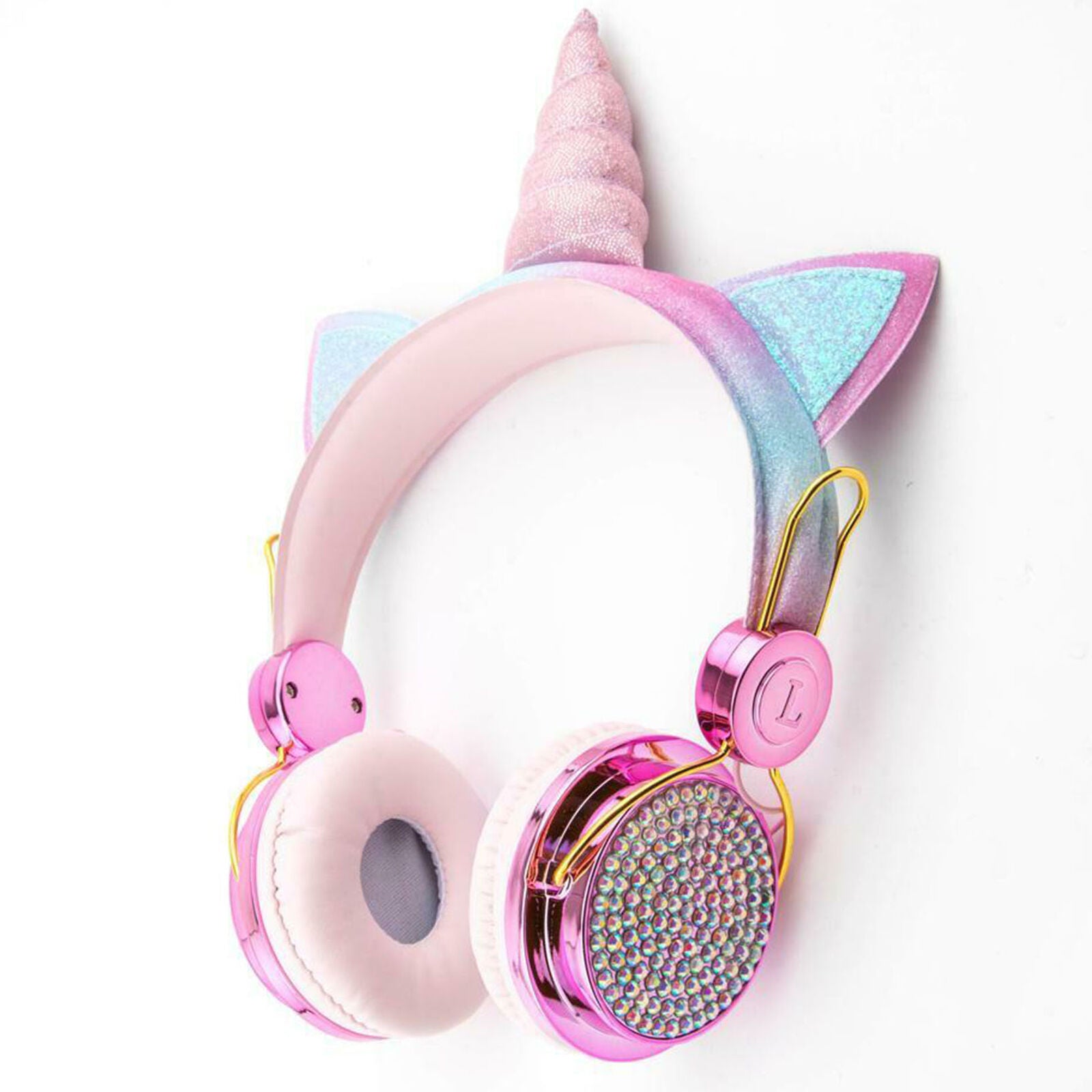 Bluetooth 5.0 Wireless Ear Headsets LED w/Mic Headphones For Kids Girls