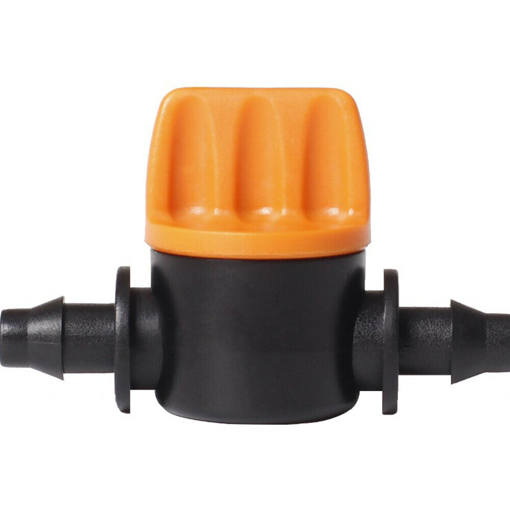 10Pcs 4/7mm Micro Hose Garden Irrigation Barbed Water Flow Control Valve Drip