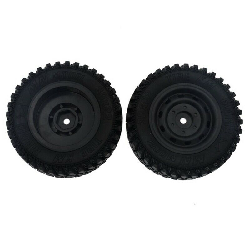 4Pcs Rubber Wheel Tire Tyre Set for MN86 1/12 RC Car DIY Upgrade Spare Parts AJ5