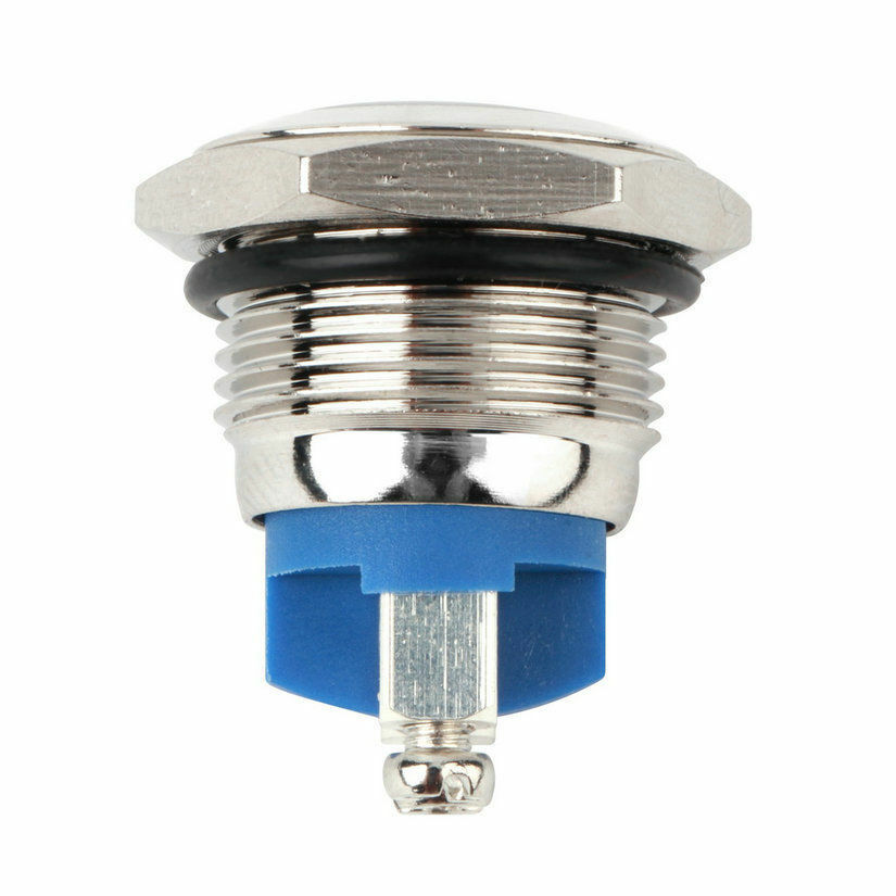 16mm Anti-Vandal Momentary Stainless Steel Metal Push Button Switch Raised Top