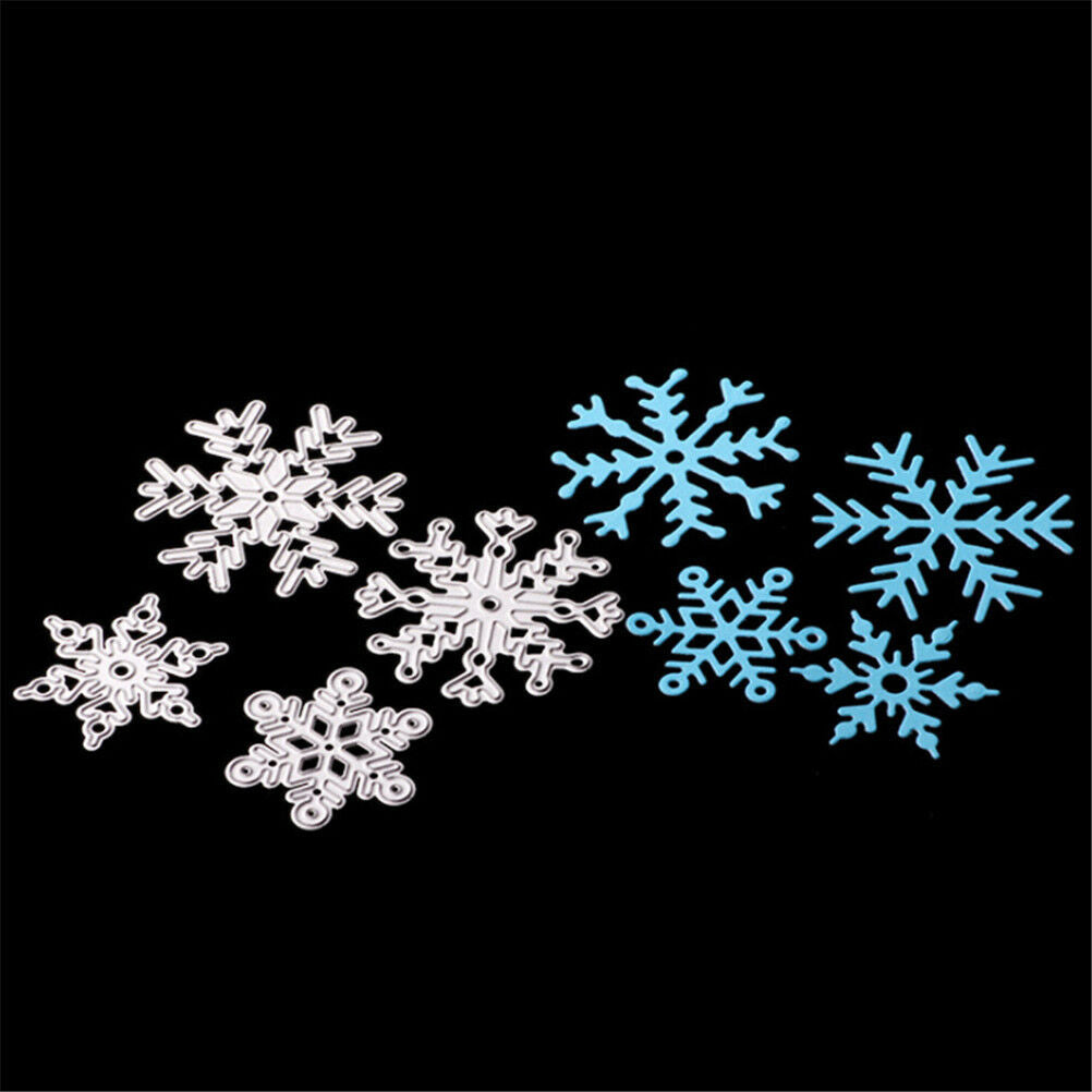 4x Snowflake Metal Cutting Dies Stencils for Scrapbooking DIY Craft Embossing Lt