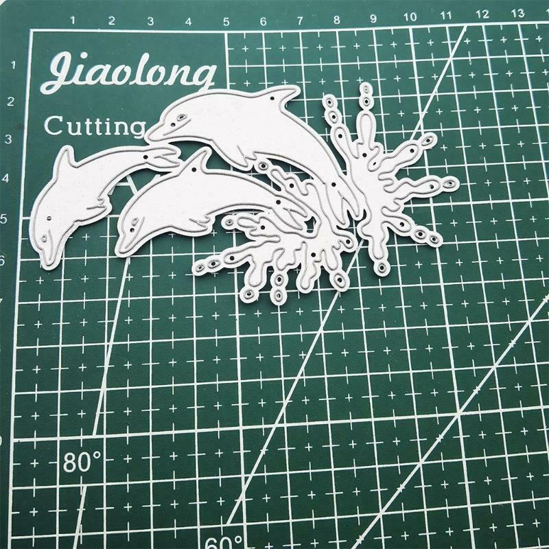 Dolphin Metal Cutting Dies Stencil DIY Scrapbook Album Paper Card Template Mold