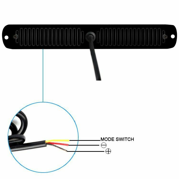 White Strobe 24LED Beacon Flashing Side Marker Light