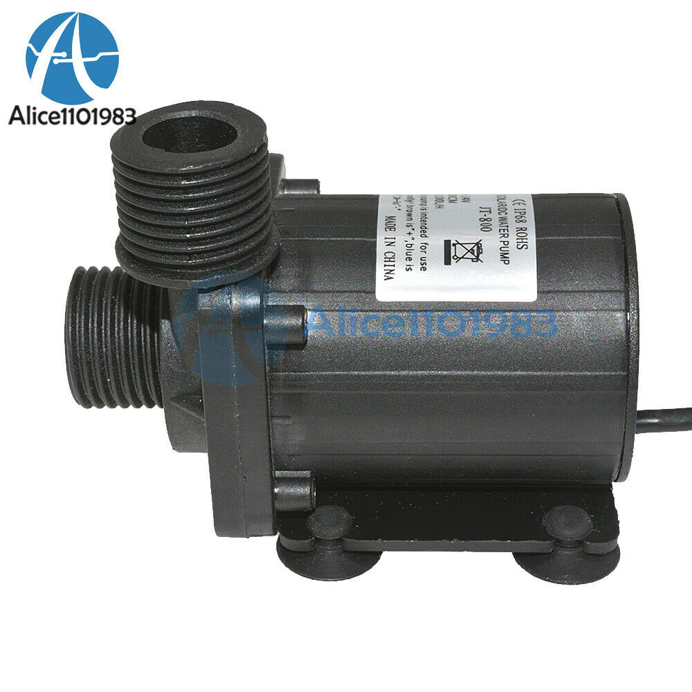 DC 12V 24V Hot Water Circulation Pump Solar Water Pump Brushless Motor 800L/H