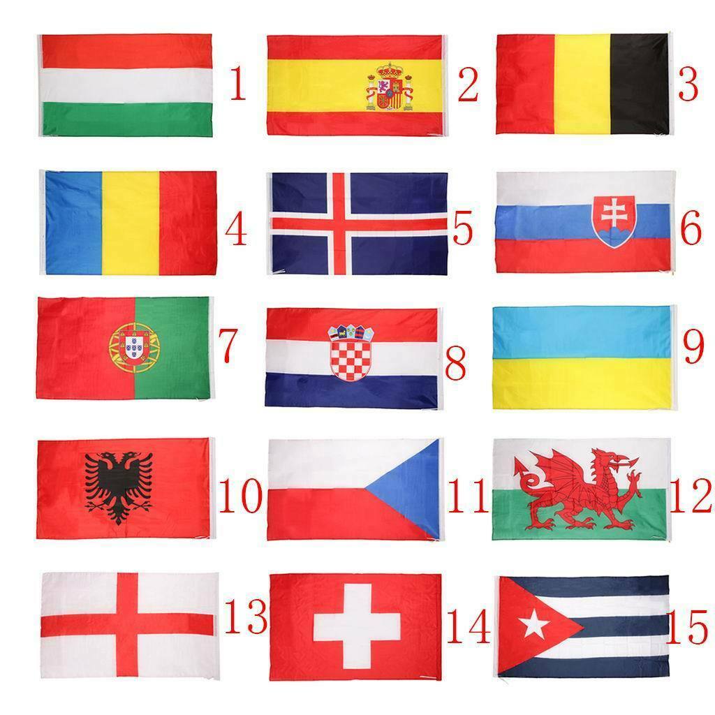 Nations Countries National Flags Fans Supporters Sports Events Supports 5FT x