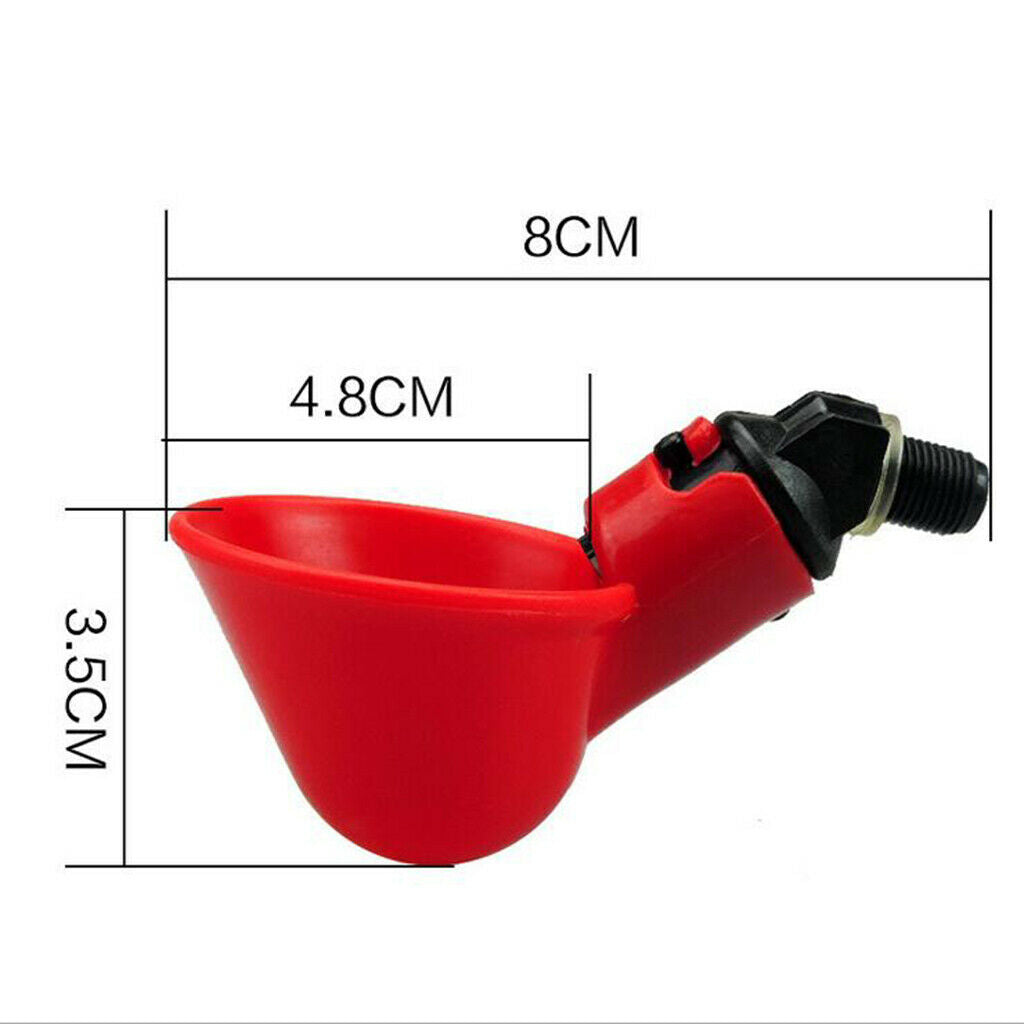 5x Plastic Poultry Pigeon Drink Bowls Replace for Automatic Drinking Machine