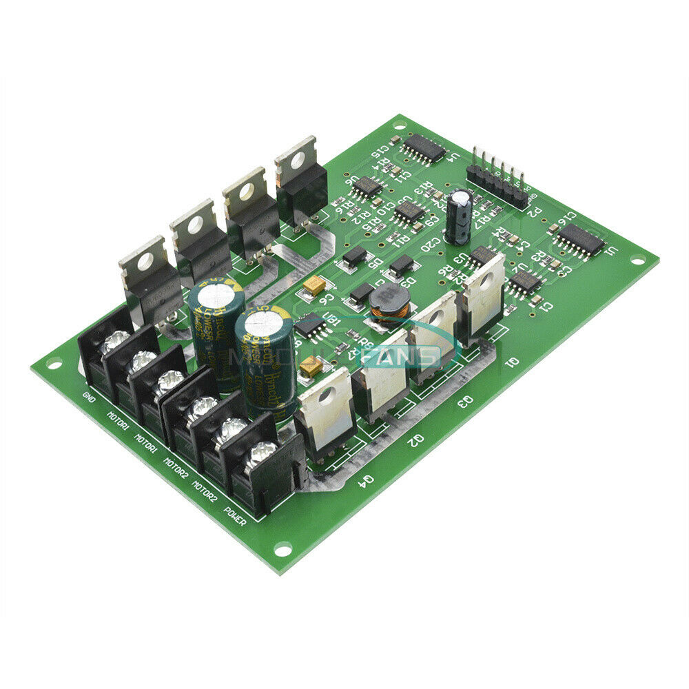 15A Dual Motor Driver Board Module H-bridge DC MOSFET IRF3205 Peak 30A 3V-36V