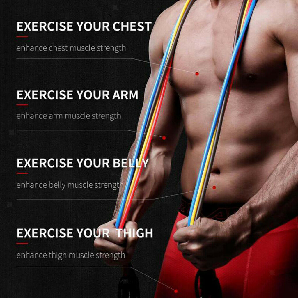 Resistance Bands Set 11pcs For Exercise In The Gym