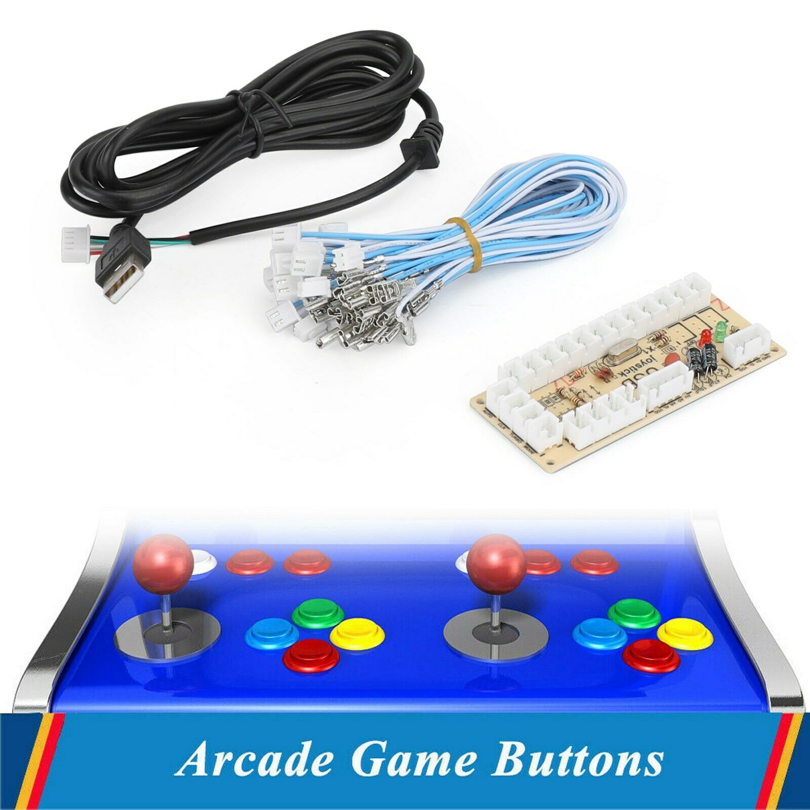 Zero Delay Arcade USB Encoder to Joystick Fit for PC Fighting Games AC424 CA