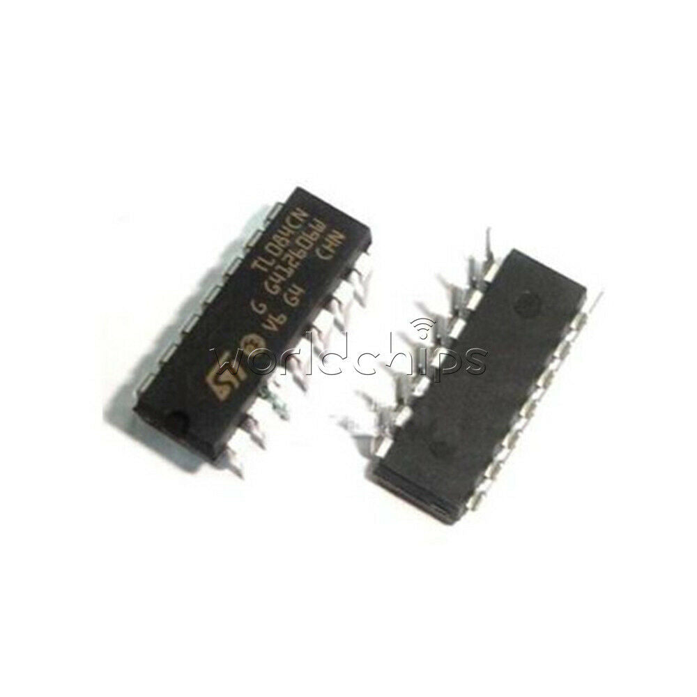 10Pcs TL084CN TL084 DIP-14 Quad JFET-Input Op Amp IC NEW