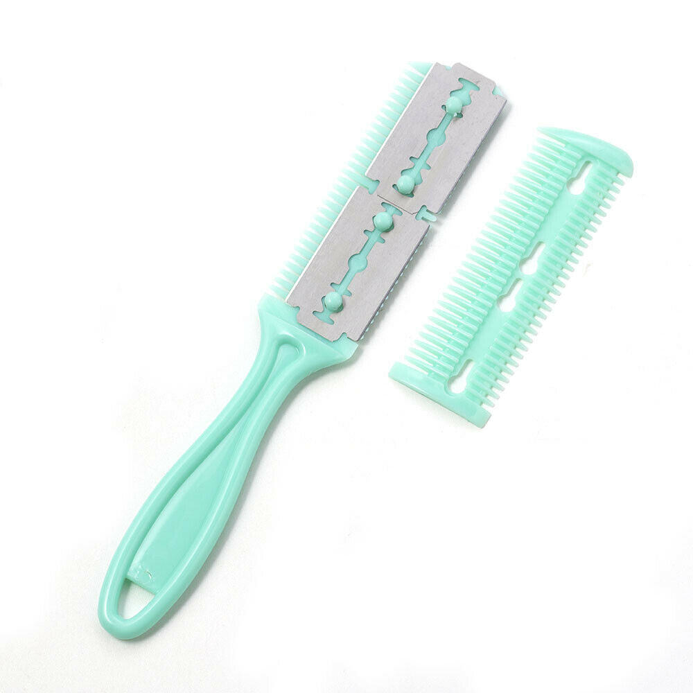 1pc Hair Razor Comb,Cut own hair at home/Hairdressing/Thinning/Trim/Feather US