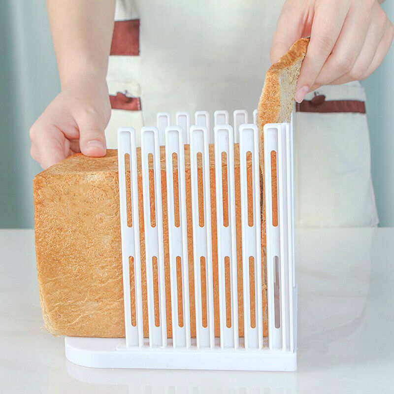 Bread Slicer Cutter Mold Maker Slicing Cutting Guide Loaf Toast Kitchen ToolBDA