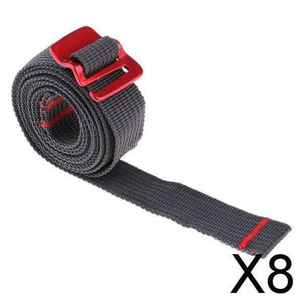 8X Outdoor Travel Strapping Cord Tape Rope Tied Pull Luggage Tent with Hook