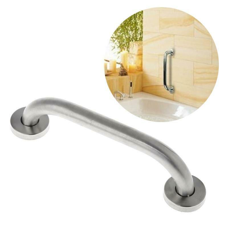 Stainless Steel Bathroom Shower Support Wall Grab Bar Safety Handle Towels Rail