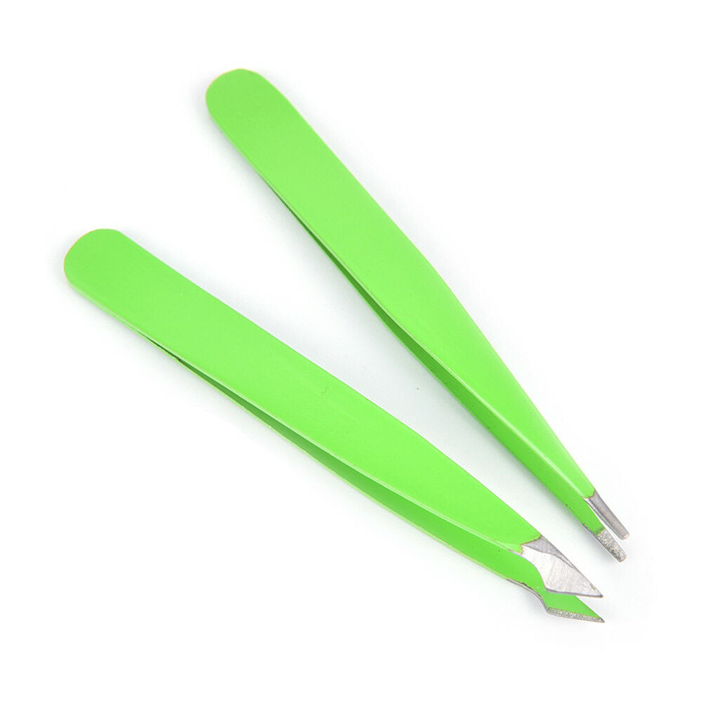 2Pcs/Set Green Hair Removal Eyebrow  Eye Brow Clips Beauty Makeup Tools.l8