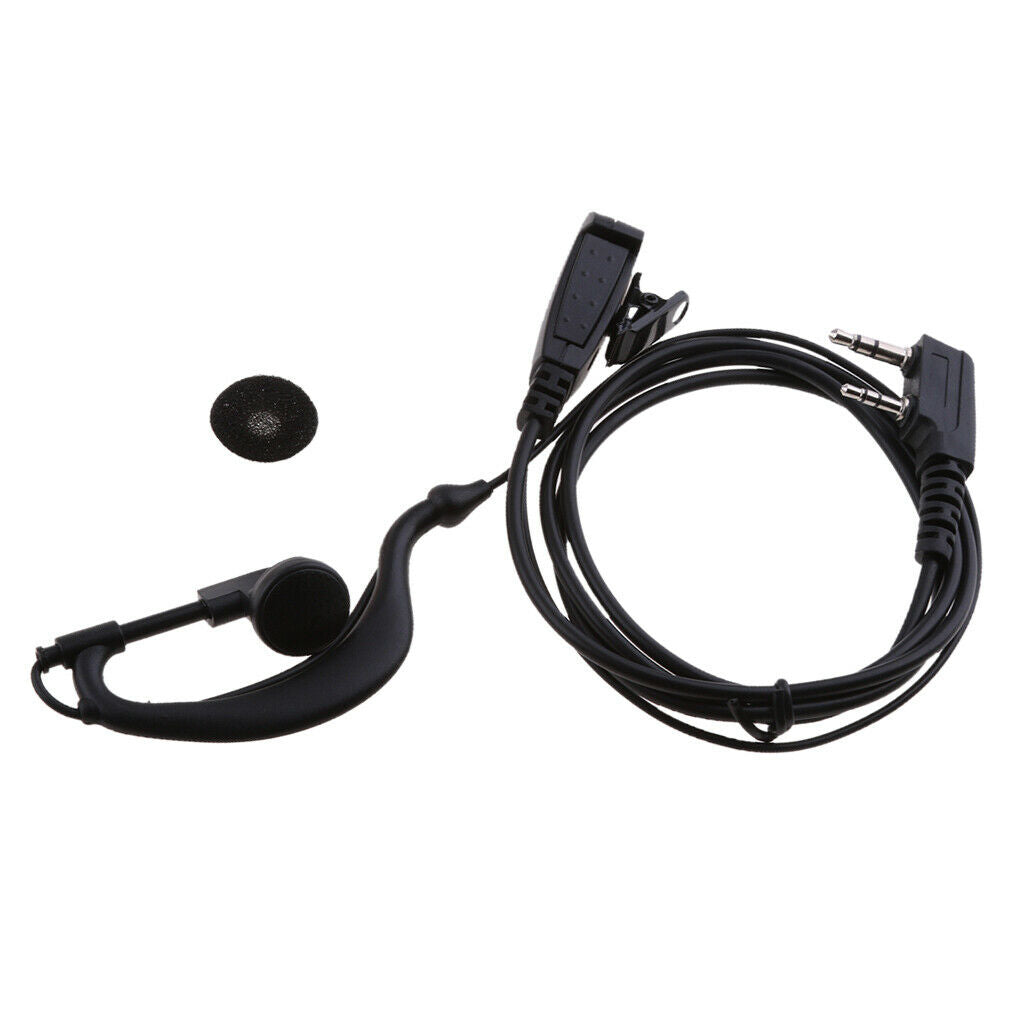 Clip Earpiece Headset Mic PTT For   Tk Series And Other 2 Pin