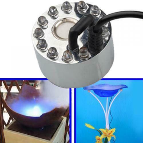 New 12 LED Lights Pond Mist Maker Machine Fogger Mister