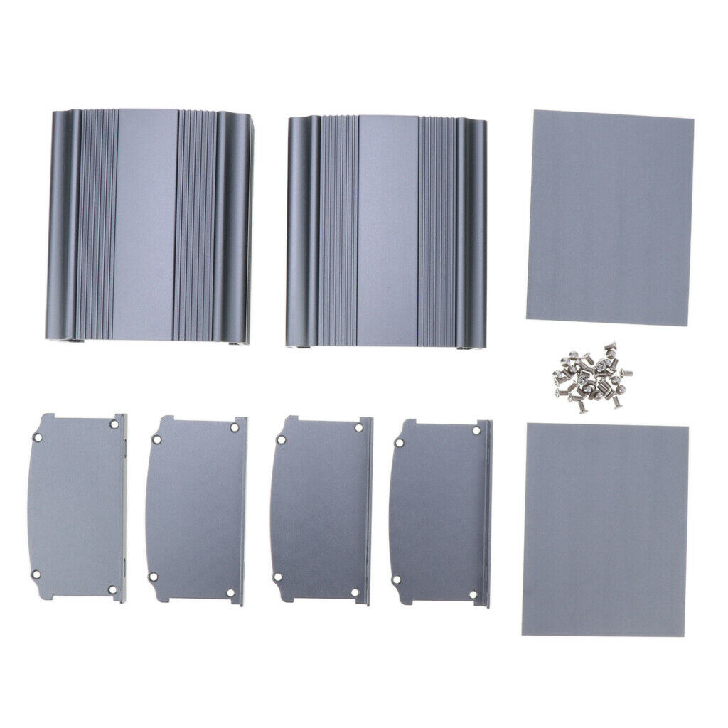 2-Pack Extruded Aluminum Electronic Power Enclosure PCB instrument Project Box