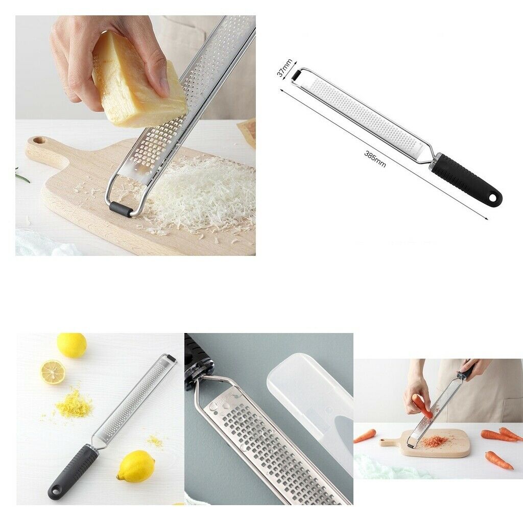 1Pcs Ginger Grater Cheese Grater Zester Hand Held Flat Grater Stainless Steel