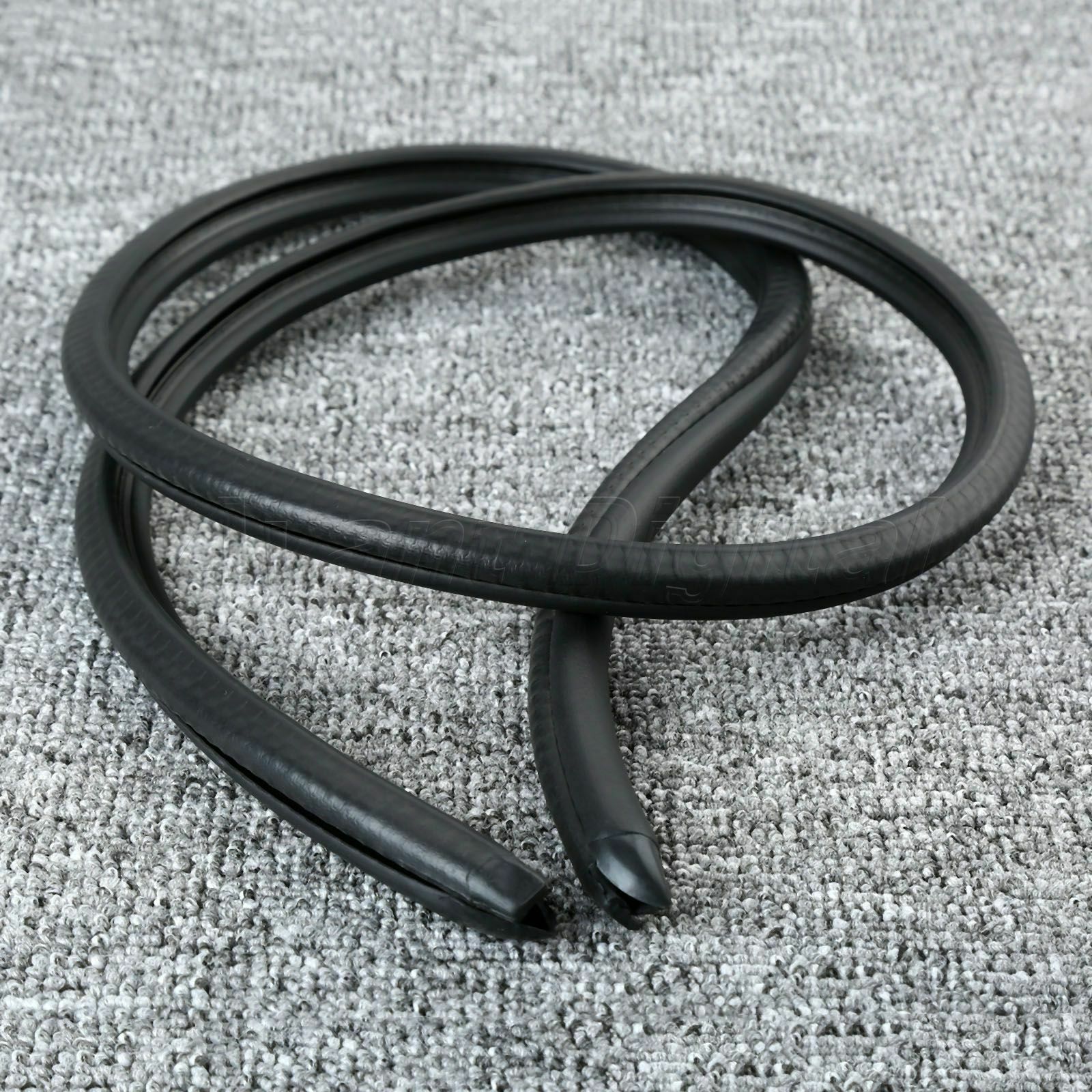 2Pc 0.8m B Pillar Rubber Seal Strip Decorate Weather strip Hollow For Car Truck