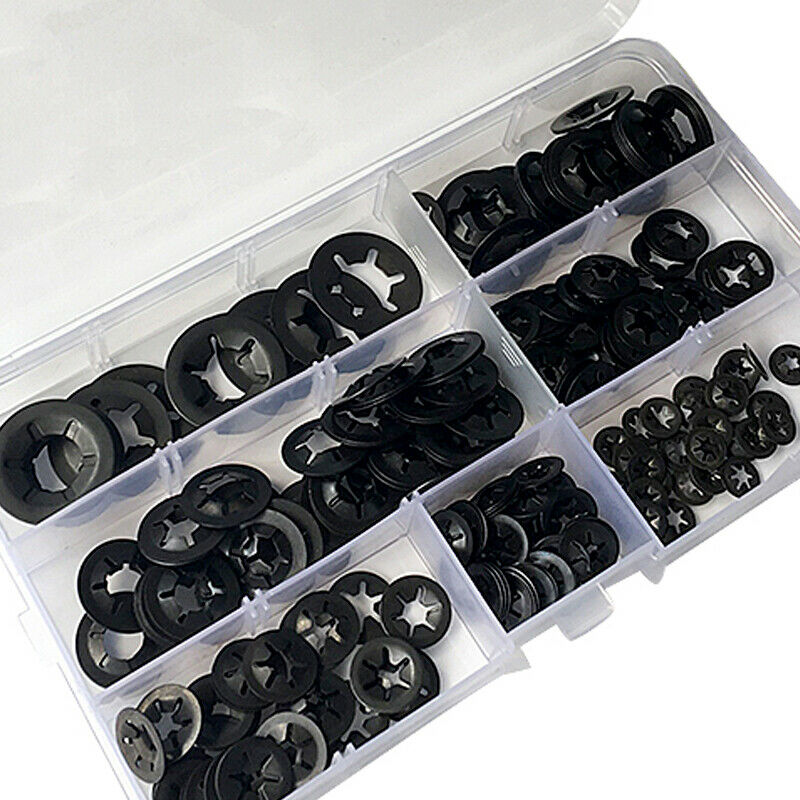 280Pcs Flower Washer M3-12 Internal Tooth Lock Washer Quick Lock Washer Steel