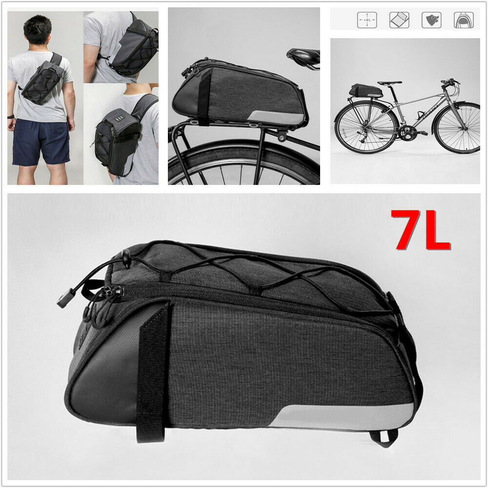 7L MTB Road Bike Bicycle Cycling Rear Seat Rack Bag Pack Pannier 300D Polyester
