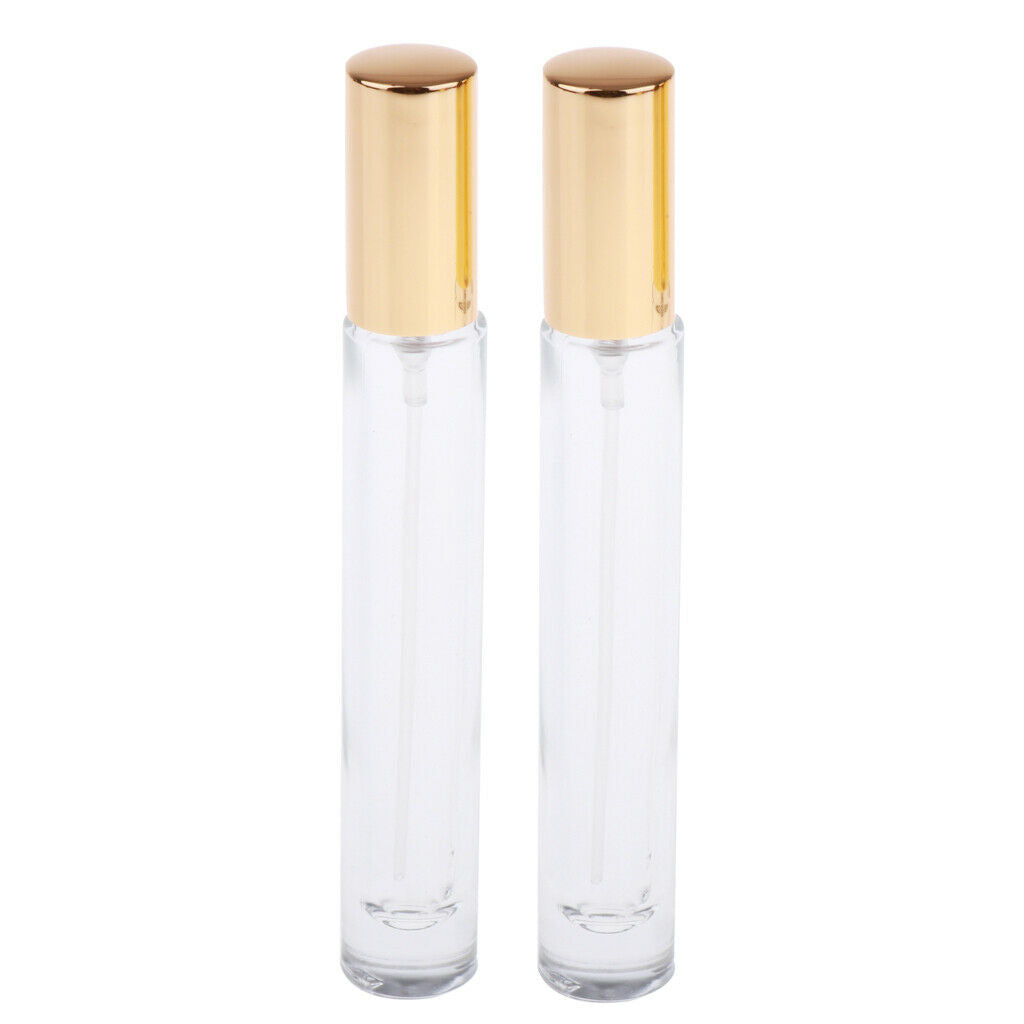 2X 10ml Glass Spray Bottle Refill Fine Mist Spray for Perfume Essential Oil