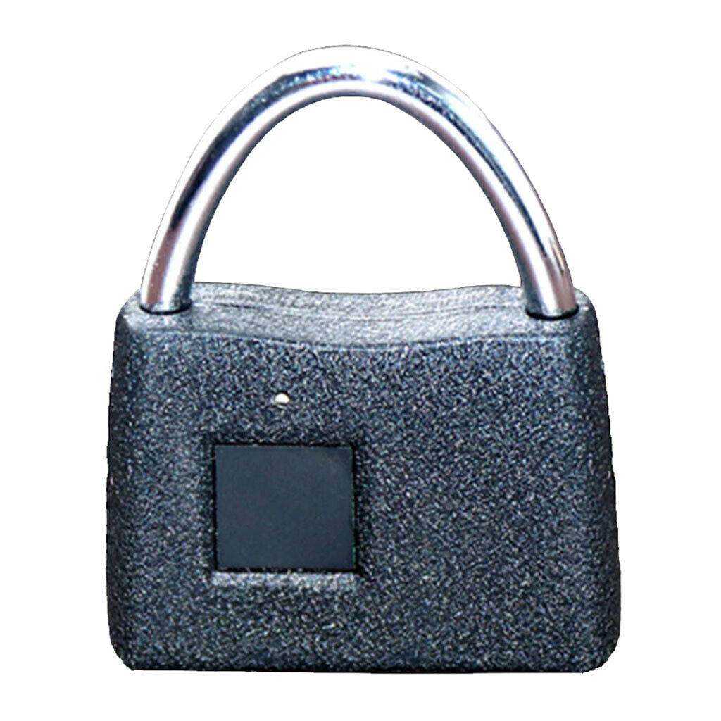 Universal Smart Fingerprint Padlock Anti-theft Frosted Lock frosted black