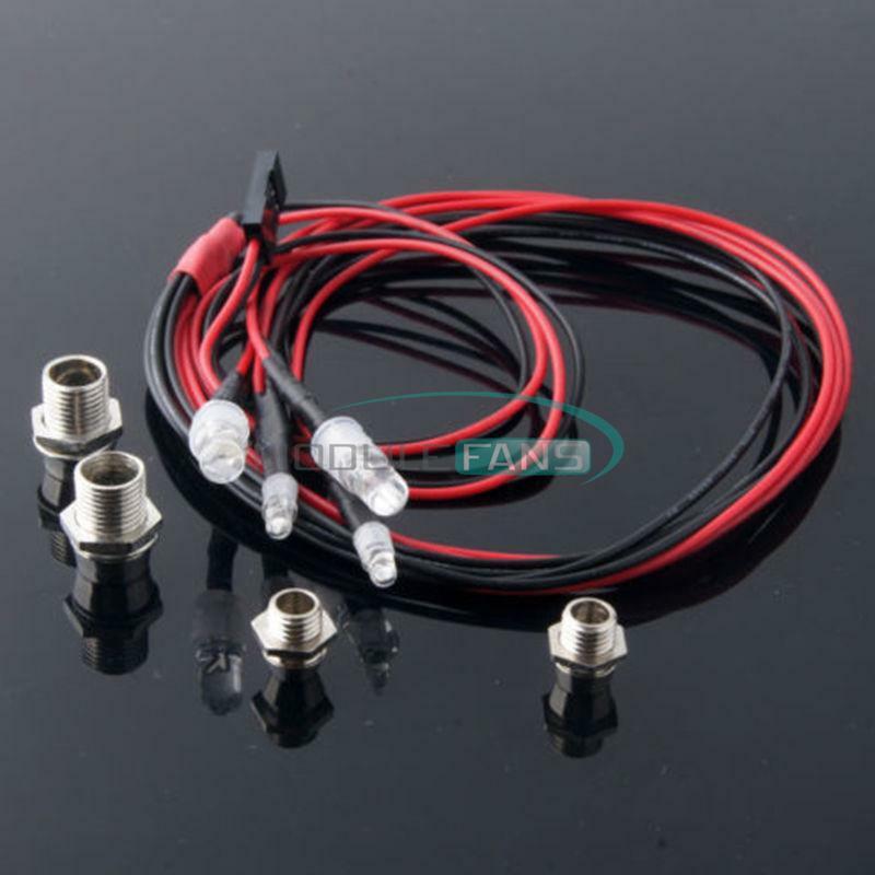 Fashion RC On-Road Car LED Night 5mm White And 3mm Red Headlamps 4 LED Light
