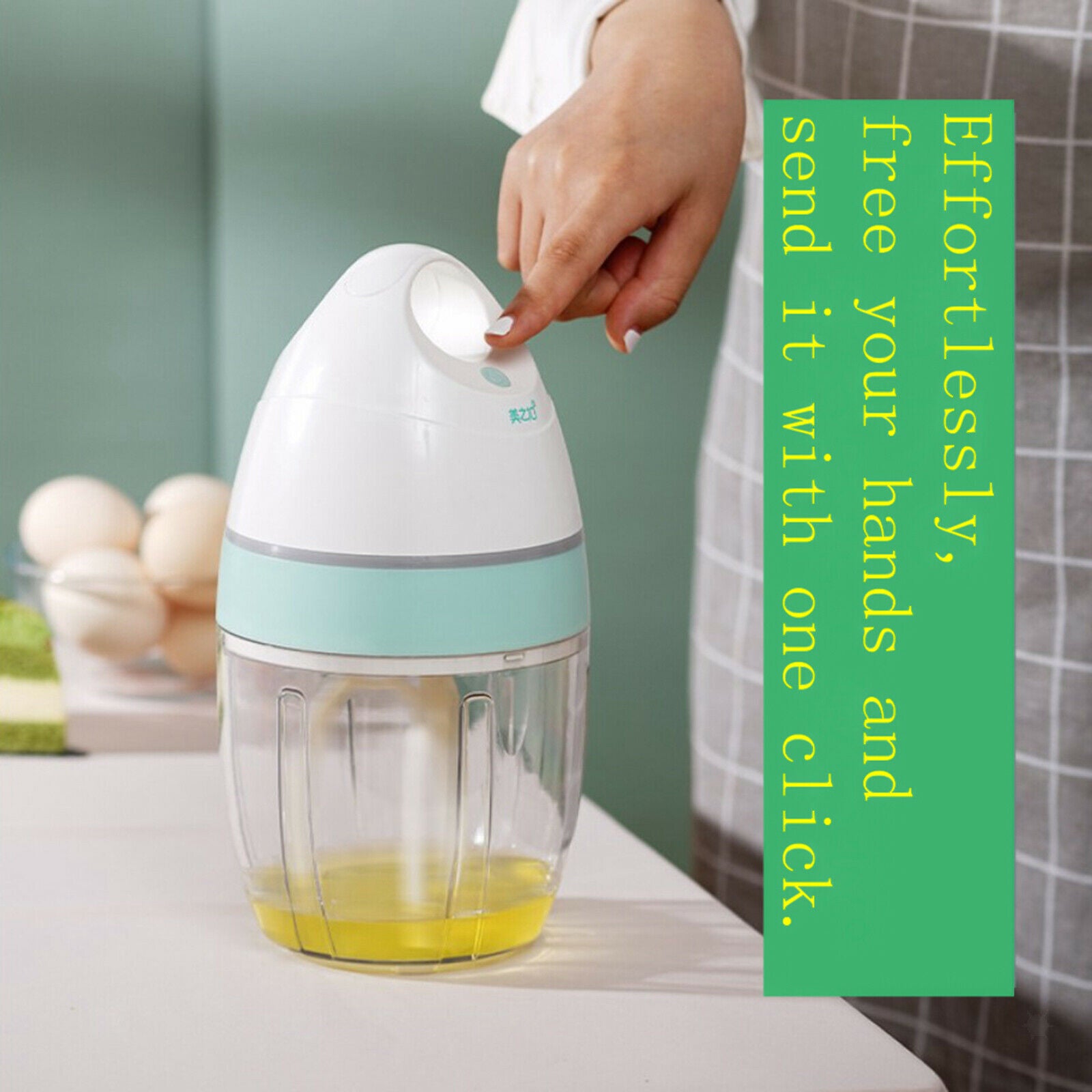 900ml Mini Electric Stand Mixer Tabletop Egg Beater Kitchen Dough Mixer w/ Bowl