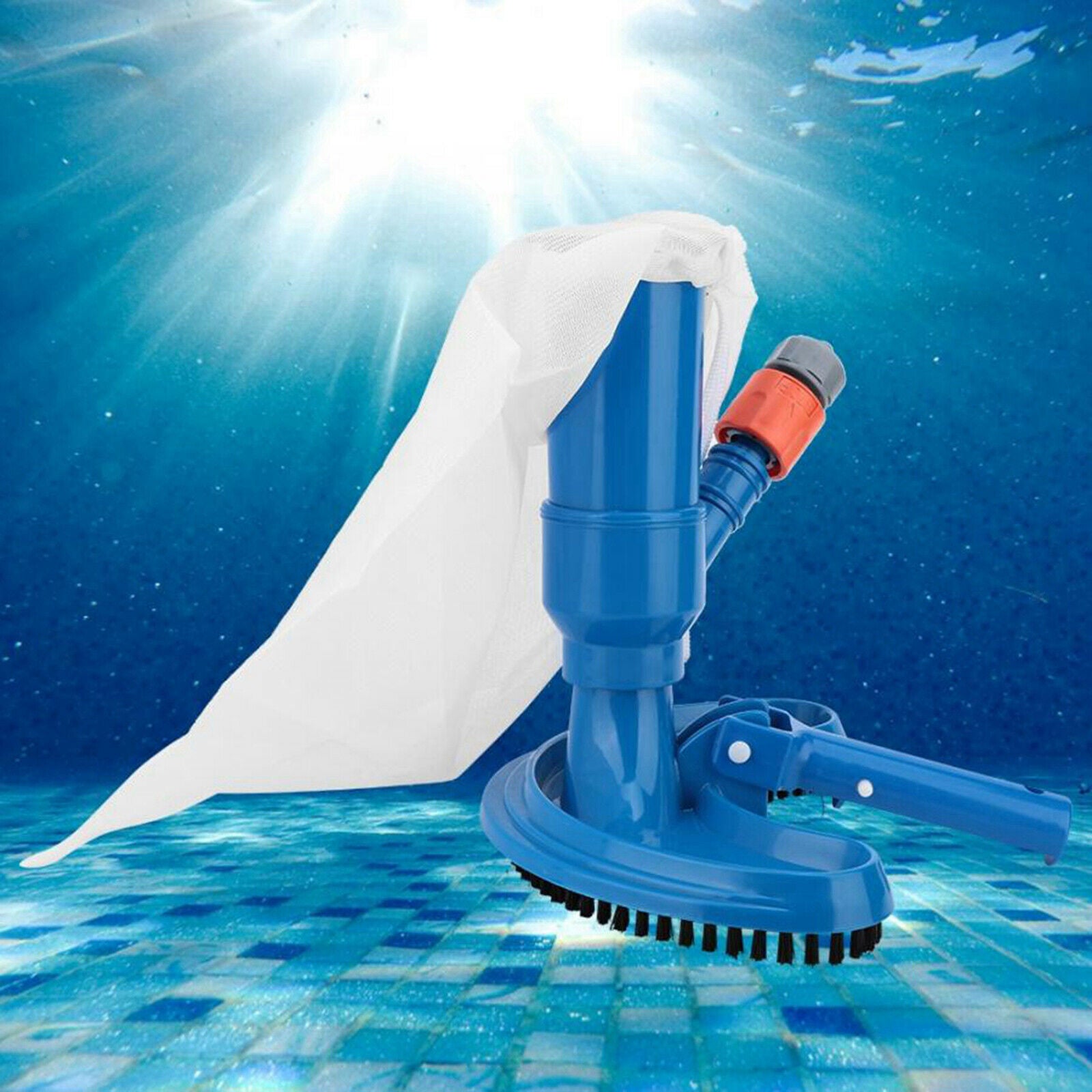 Swimming Pool Vacuum Cleaner Head Kit Spa Pond Fountain Brush Cleaning Tool