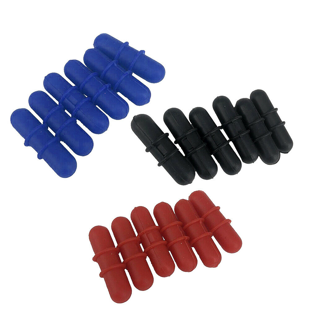 Bowstring Silencer Stabilizer Rubber Shock Absorber Vibration Damper Black