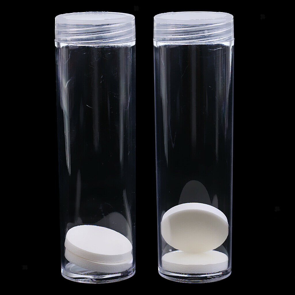 10x Clear 27mm Coins Collection Assorted Storage Sleeves Protect Holder Tube