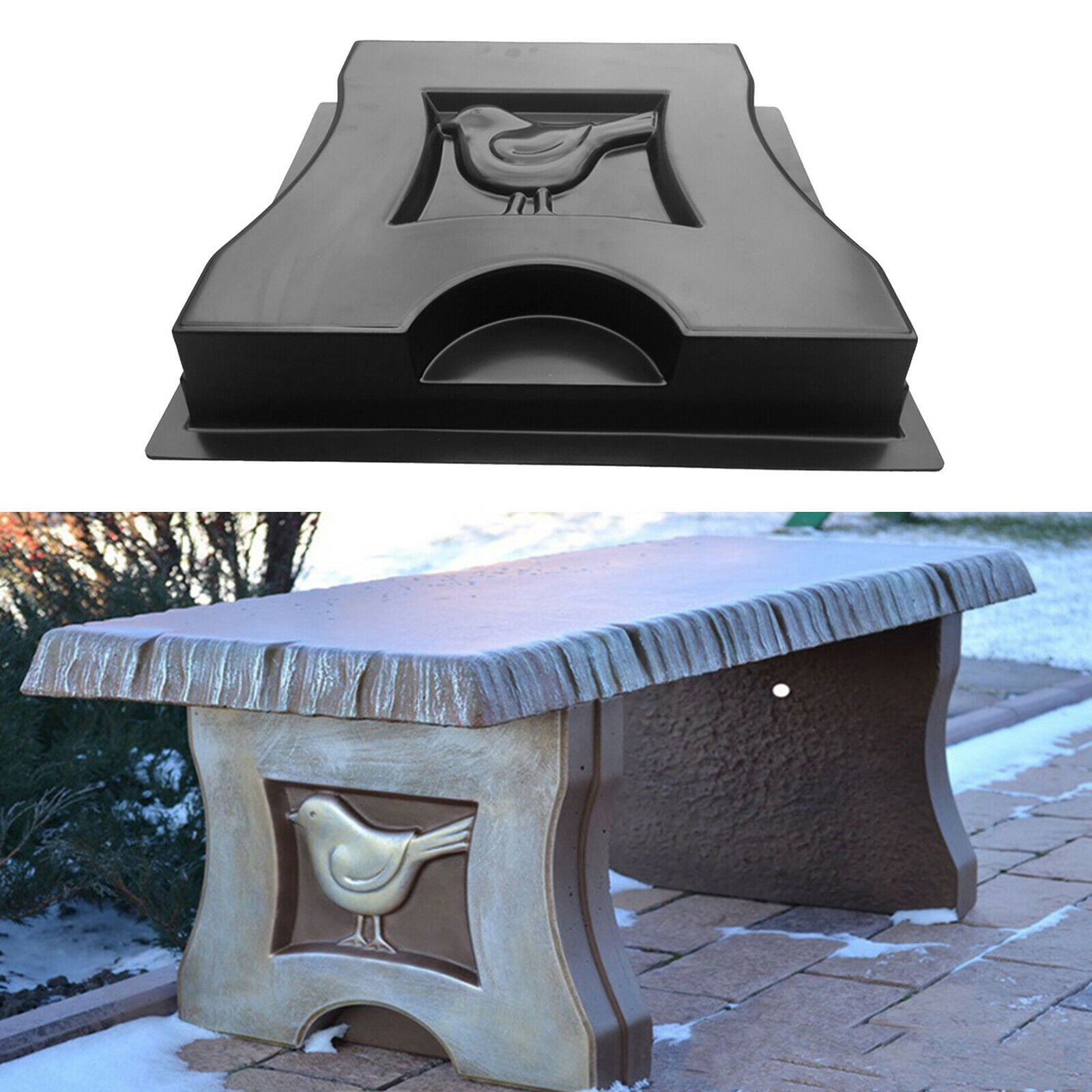 DIY Bench Leg Mould Bird Shaped Stepping Stone Mould Pavement Garden Benches