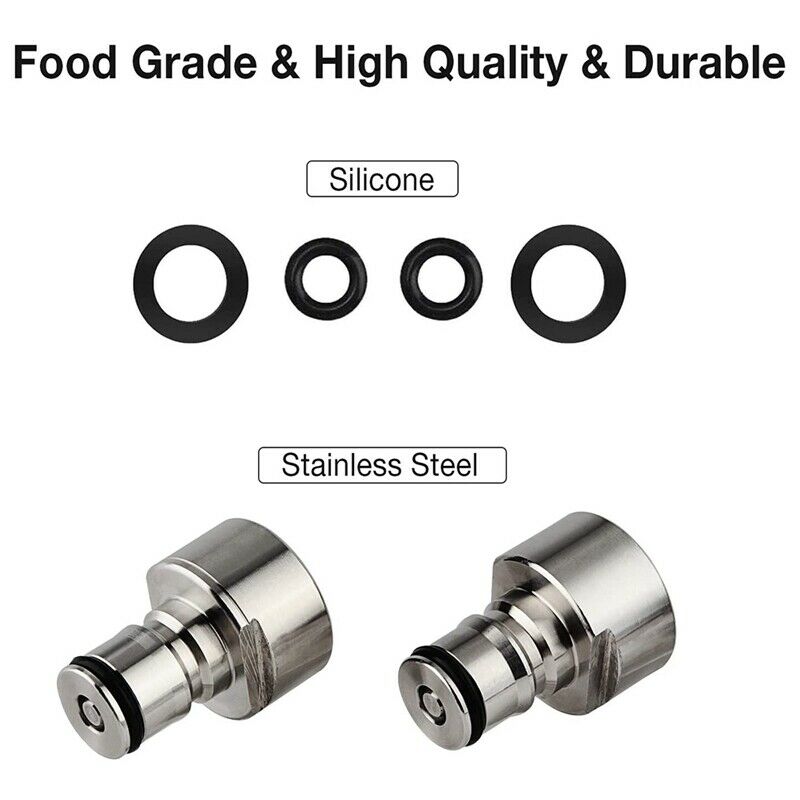Beer Keg Coupler Adapter, Keg Tap to Ball Lock  Disconnect FPT 5/8inch ThreaC1Q1