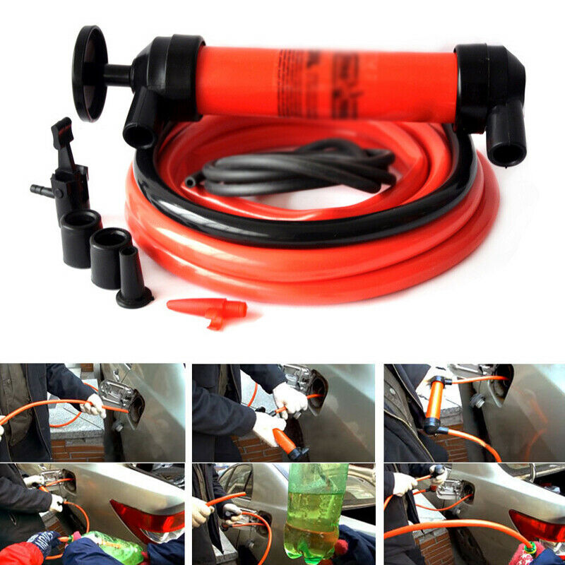 Manual Car Fuel Oil Fluid Suction Vacuum Extractor Transfer Siphoning Pump Kit