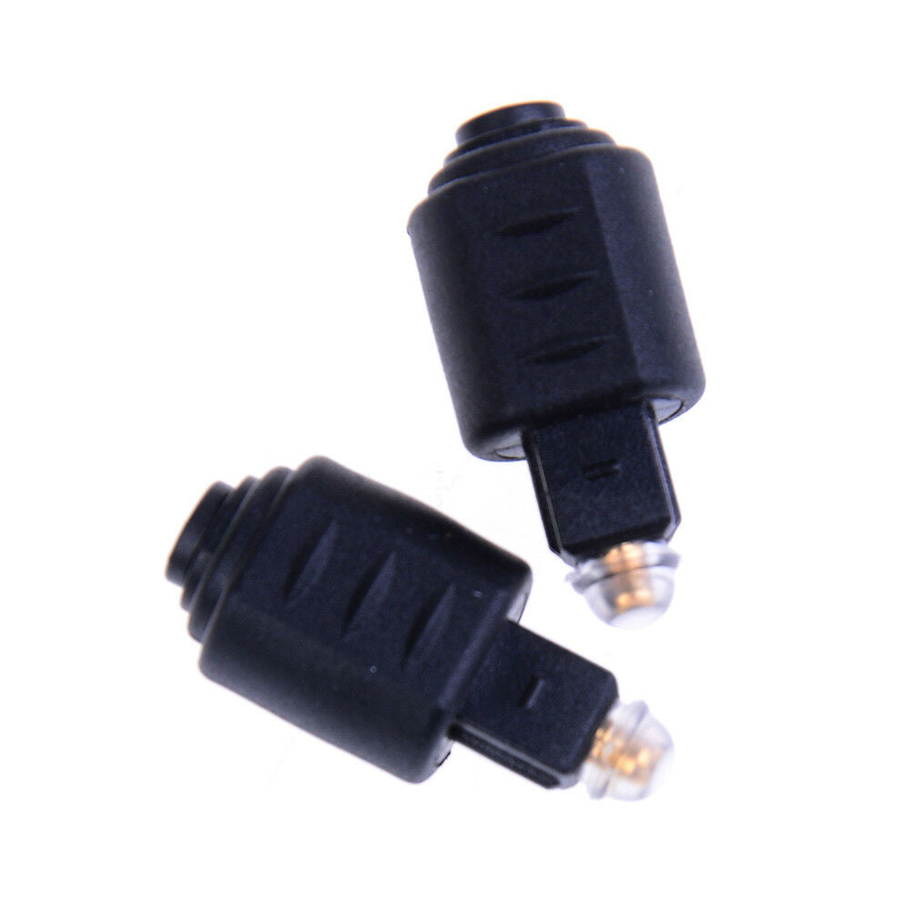 2Pcs optical audio adapter 3.5mm female jack plug to digital toslink mal.l8