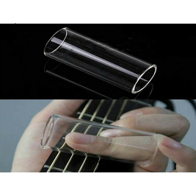 Glass slide Guitar Accessories Guitar Finger Sliders 60mm Length 21mm Inradi DD