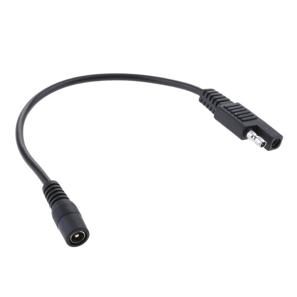 2x 10 '' SAE to DC 5.5x2.1mm Coax Female 20AWG Cable Motorcycle  Clothing