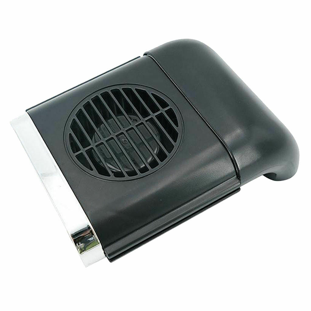 2X Car Back Silent Cooling Fan 3 Speeds ABS 5W 1A for SUV Car Vehicles Black