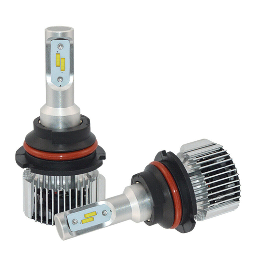 2 Pieces 9004 HB1 LED Fog Light Dual Hi/Lo Beam Bulbs Kit - 6000K Pure White