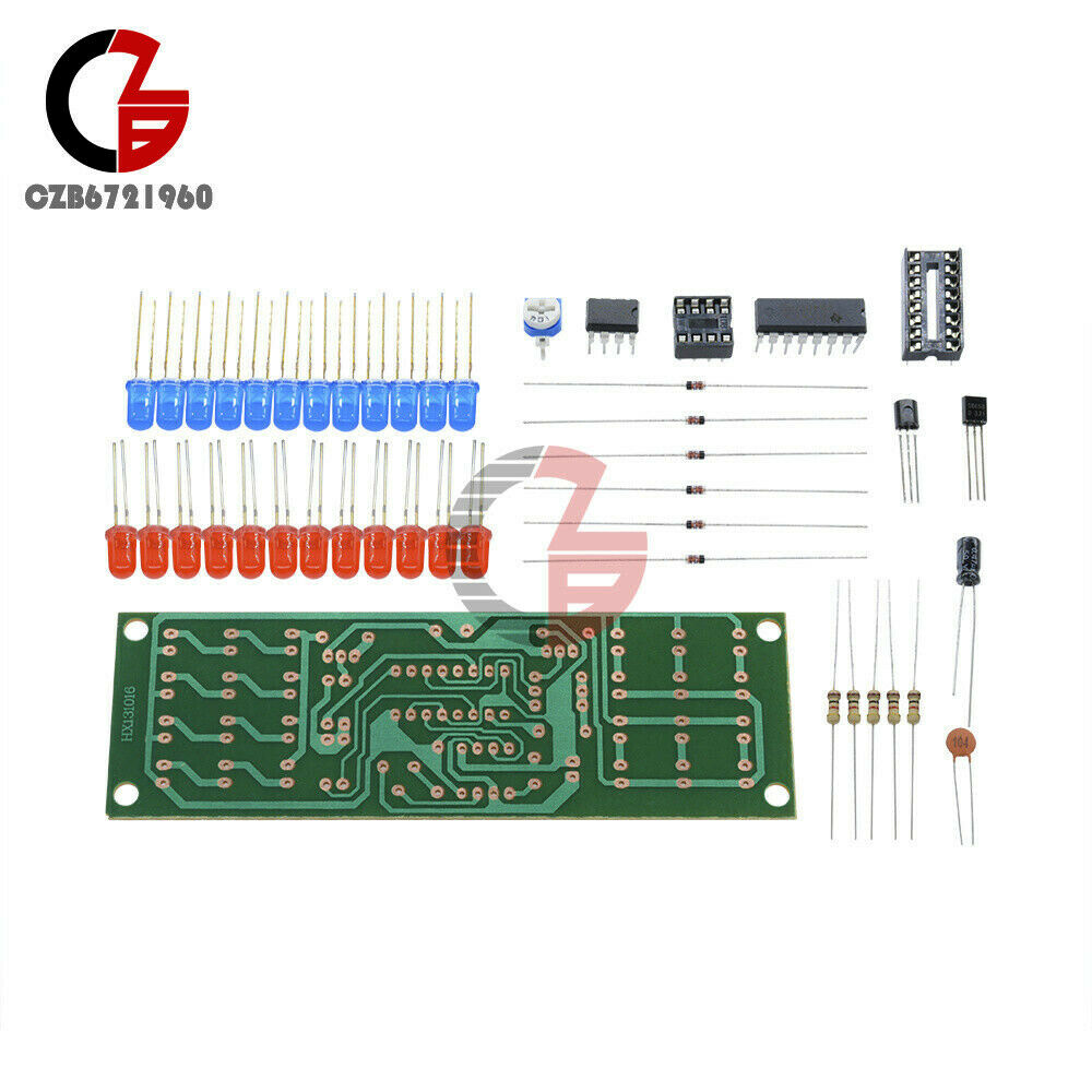 Red Blue DIY Kit Dual-Color Detonation Flashing Light 6V