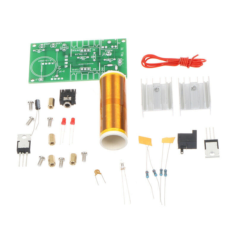 Mini Tesla Coil Plasma Speaker Kit Electronic Field Music DIY Project KitsB TL