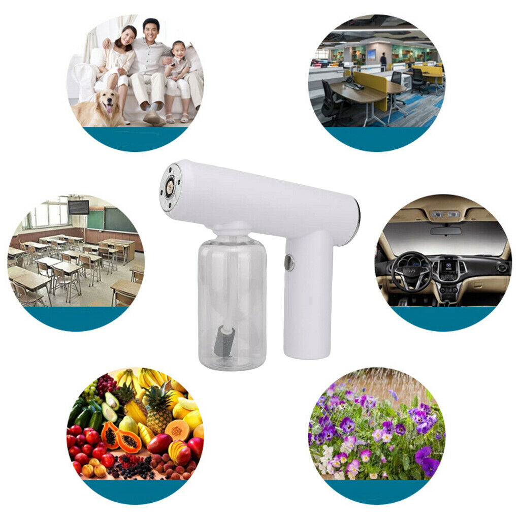 Handheld Cordless Blue Light Nano Atomization Disinfectant Sprayer Gun