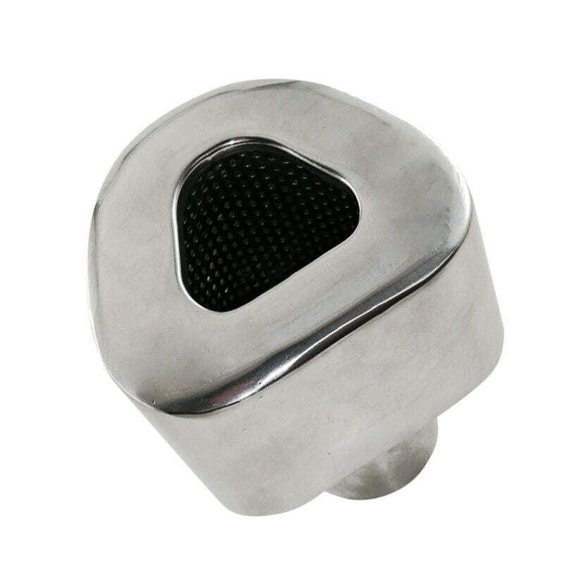 1PC 63MM 2.5" inlet Car SUV Exhaust Tip Chrome Stainless Steel Muffler Tail Pipe