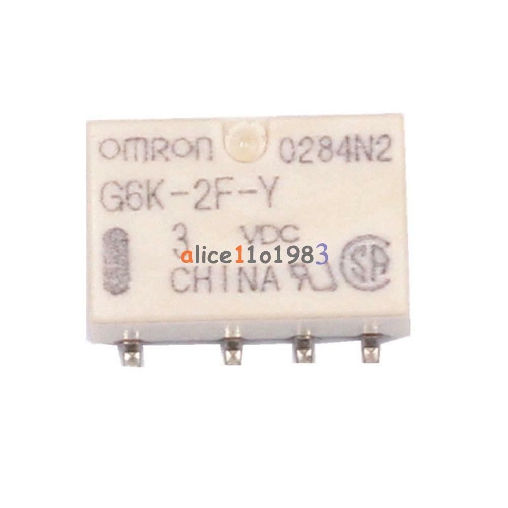 5PCS SMD 3V G6K-2F-Y-3VDC Signal Relay 8PIN for Omron Relay